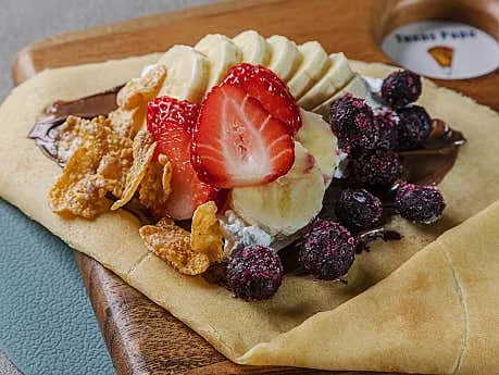 딸기바나나블루베리 크레페